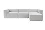 Atelier Del Sofa Sofá Esquinero Gris Lino 297 cm x 190 cm